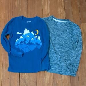 Jumping Beans Blue Mountain Graphic Long Sleeve Tee